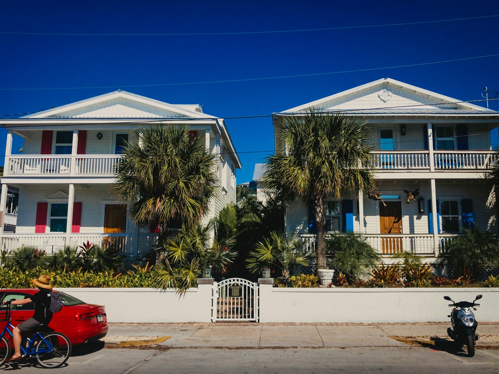 Two-story Florida homes on a sunny street